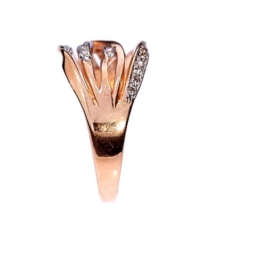 Auksinis žiedas su cirkoniu