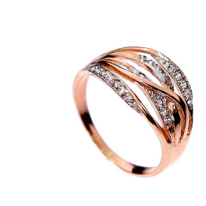 Auksinis žiedas su cirkoniu