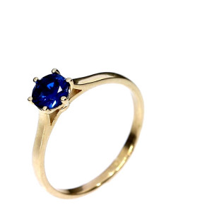 Золотое кольцо с цирконом