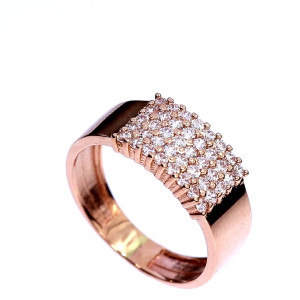 Auksinis žiedas su cirkoniu