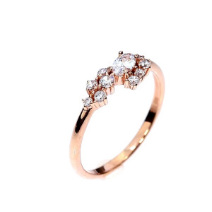 Золотое кольцо с цирконом