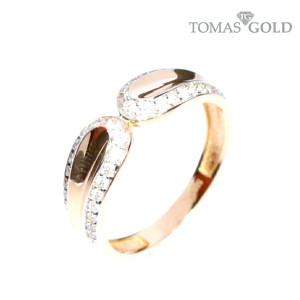 Auksinis žiedas su cirkoniu