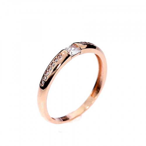 Auksinis žiedas su cirkoniu