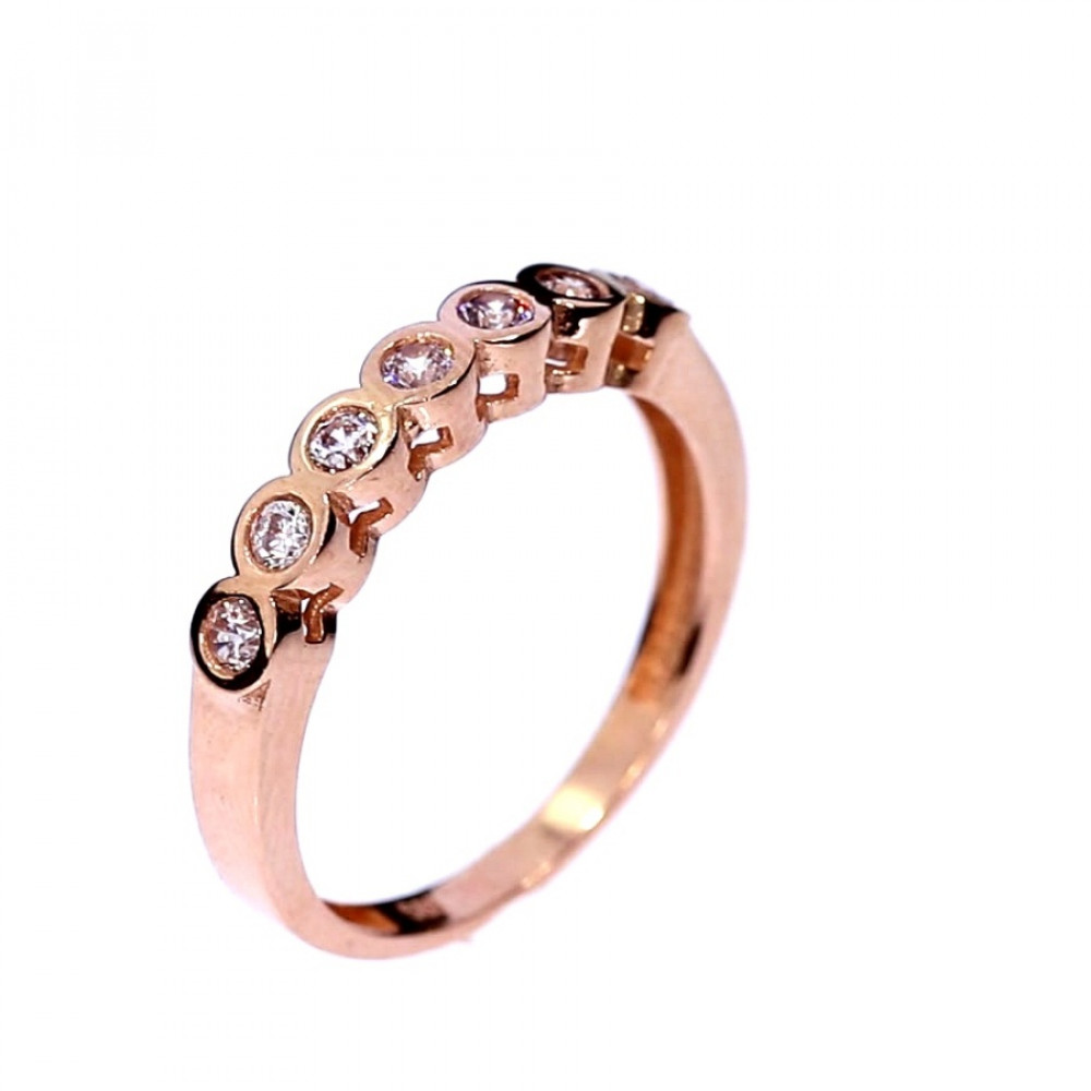 Золотое кольцо с цирконом