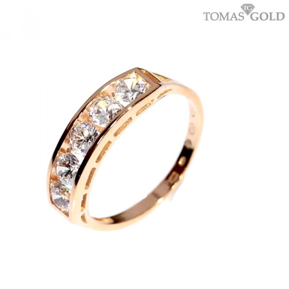 Kuldnesõrmus tsirkoonidega