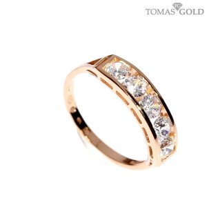 Kuldnesõrmus tsirkoonidega