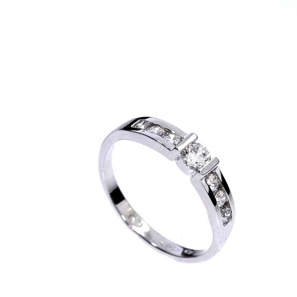 Auksinis žiedas su cirkoniu