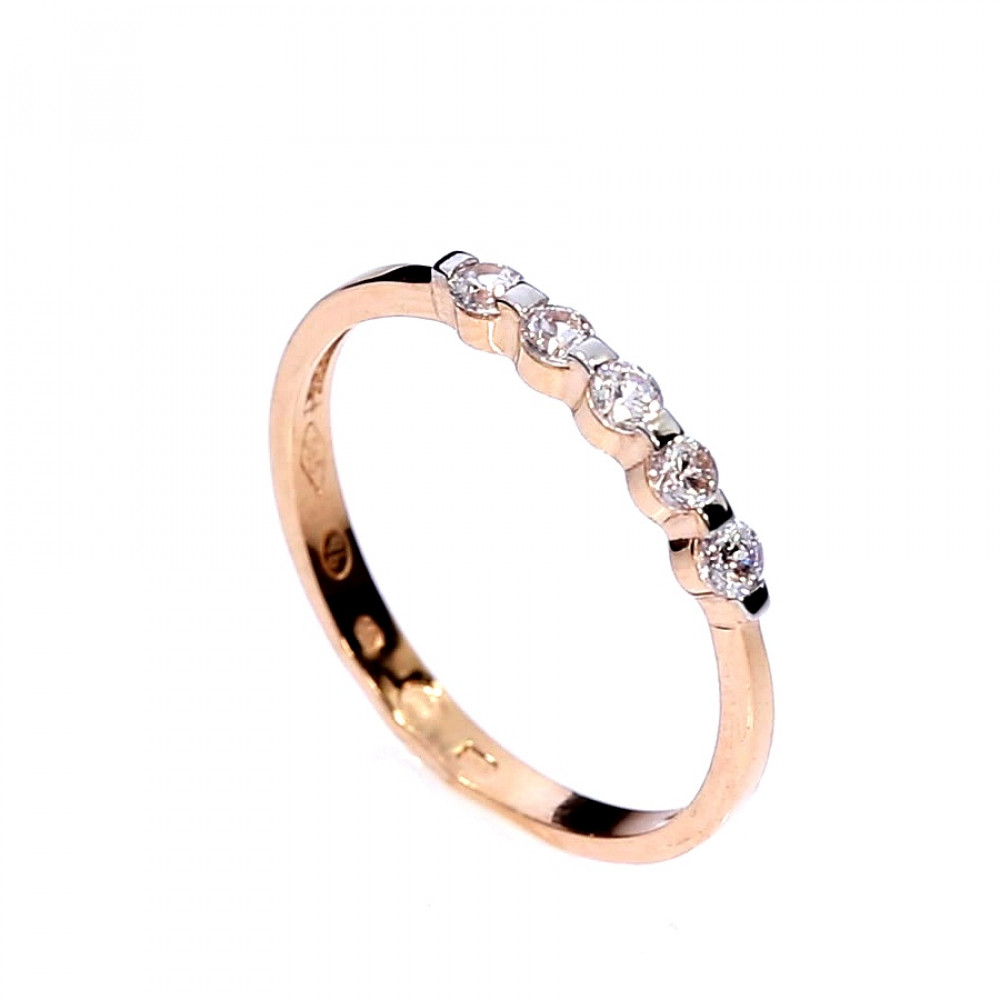 Auksinis žiedas su cirkoniu