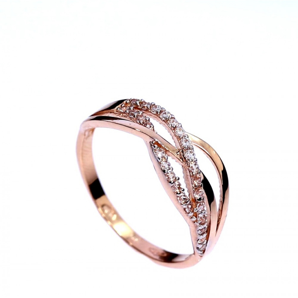 Золотое кольцо с цирконом