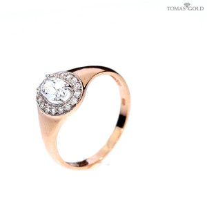 Auksinis žiedas su cirkoniu