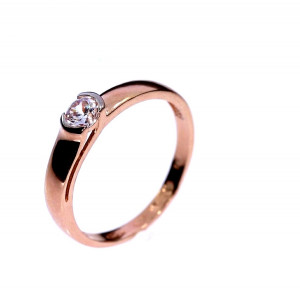 Auksinis žiedas su cirkoniu