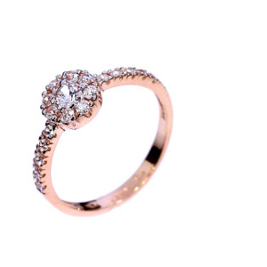 Auksinis žiedas su cirkoniu