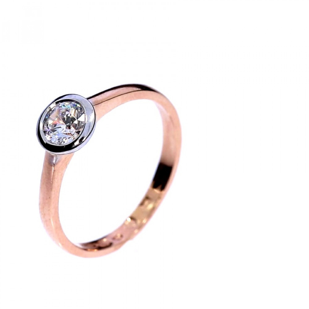 Auksinis žiedas su cirkoniu