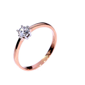 Kuldnesõrmus tsirkoonidega