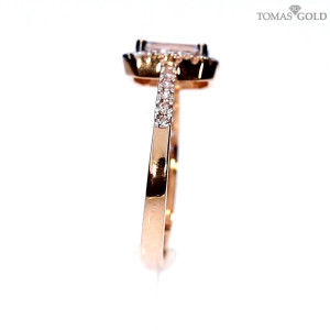 Auksinis žiedas su cirkoniu