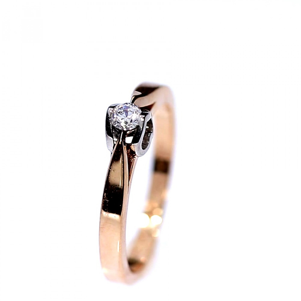 Auksinis žiedas su cirkoniu