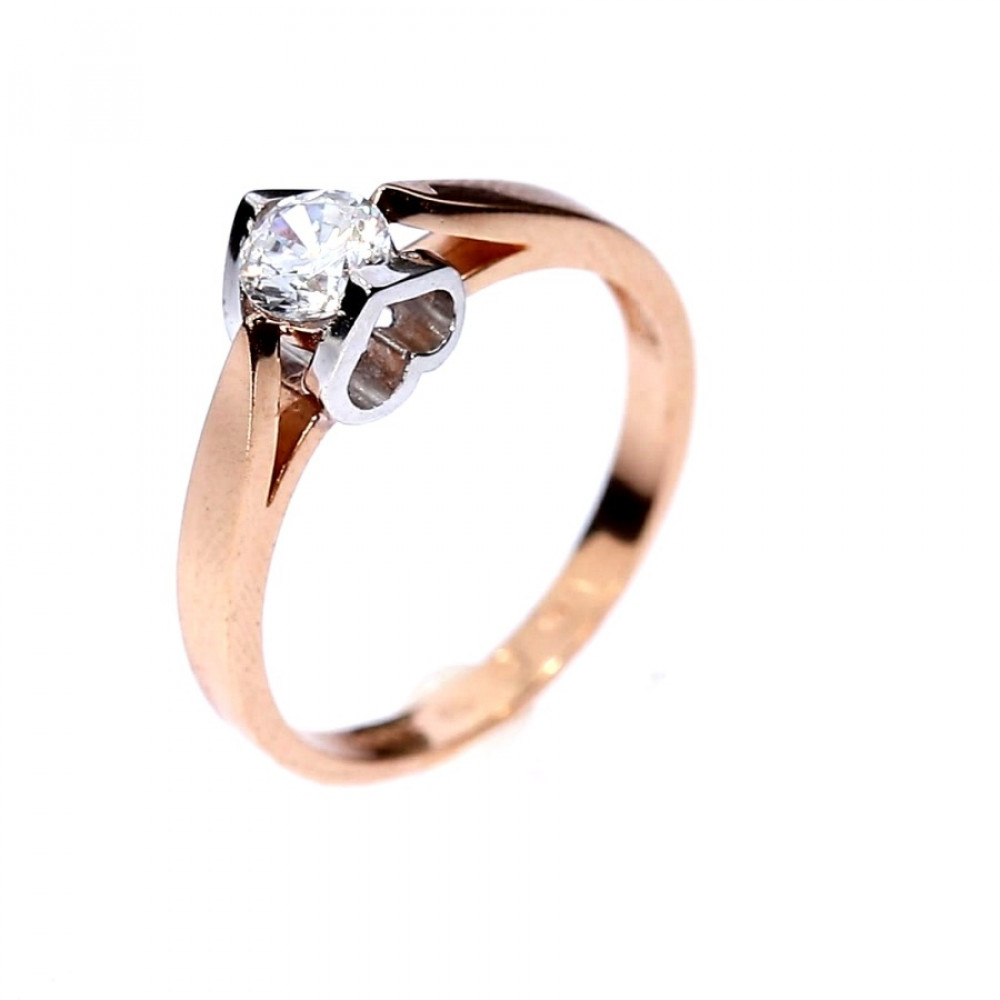 Kuldnesõrmus tsirkoonidega