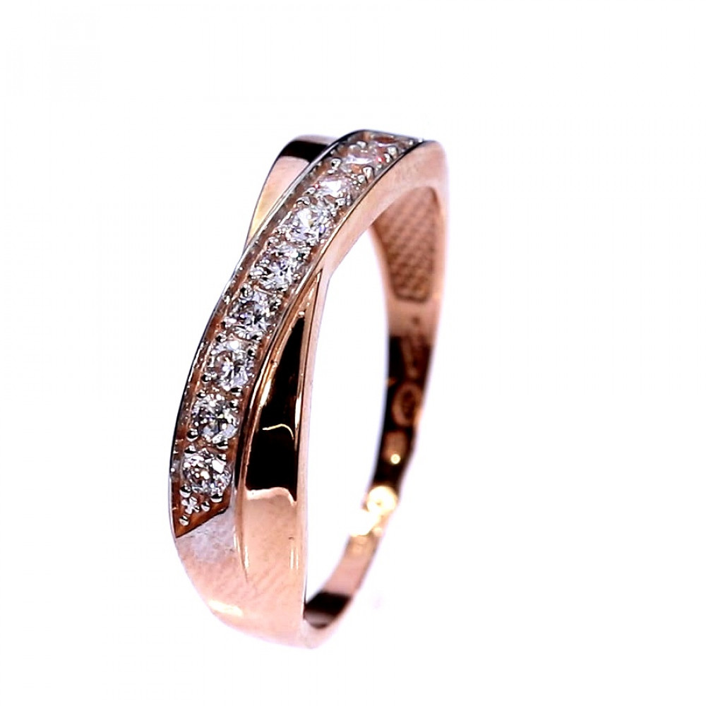 Золотое кольцо с цирконом