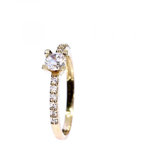 Золотое кольцо с цирконом