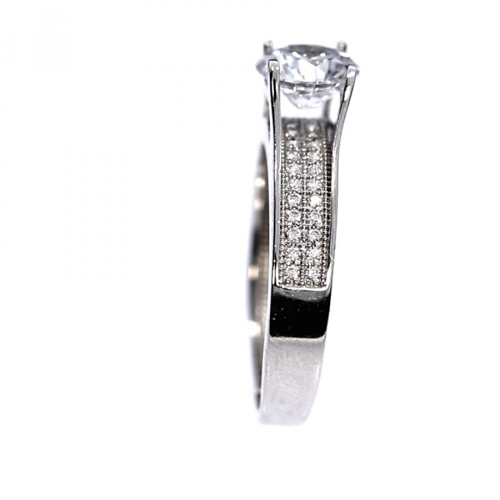 Auksinis žiedas su cirkoniu