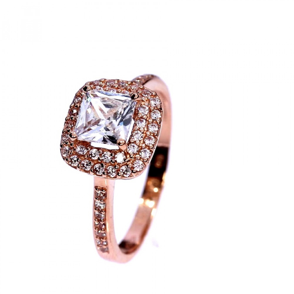 Auksinis žiedas su cirkoniu