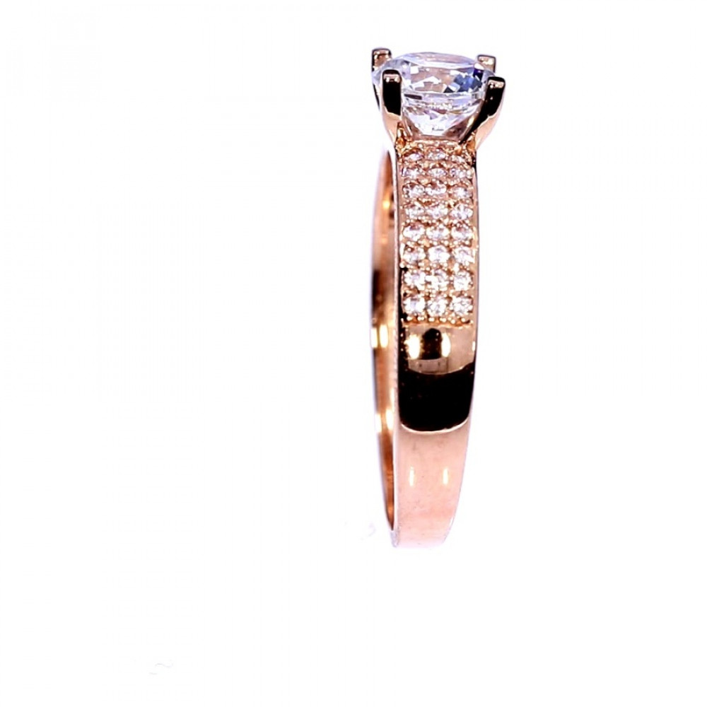 Auksinis žiedas su cirkoniu