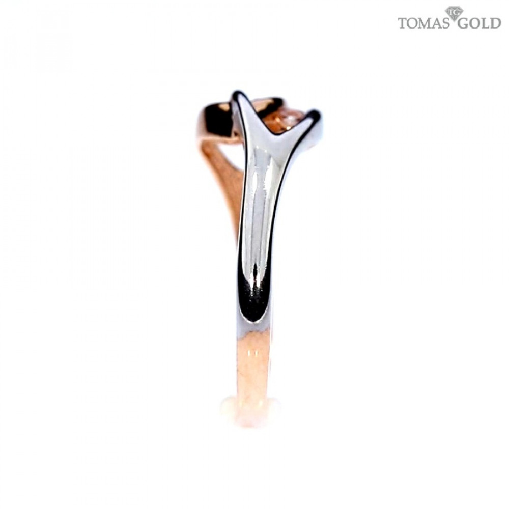 Auksinis žiedas su cirkoniu