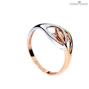 Auksinis žiedas su cirkoniu