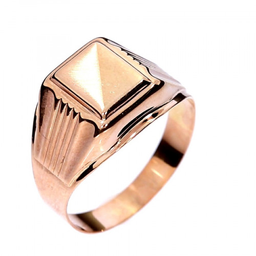 Golden men's ring