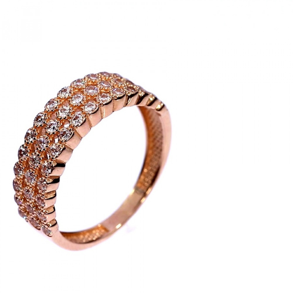 Auksinis žiedas su cirkoniu