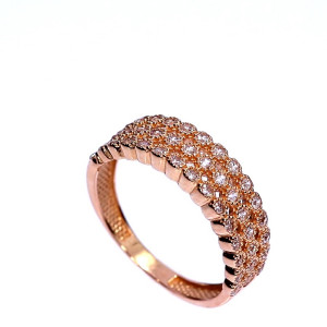 Auksinis žiedas su cirkoniu