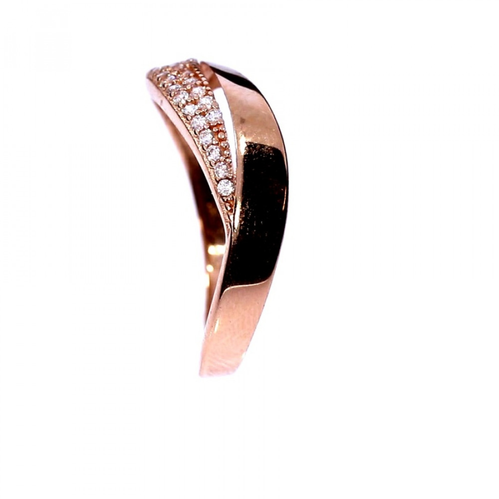 Золотое кольцо с цирконом