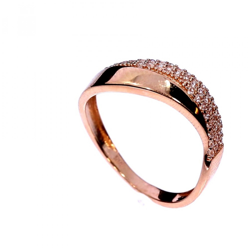 Золотое кольцо с цирконом