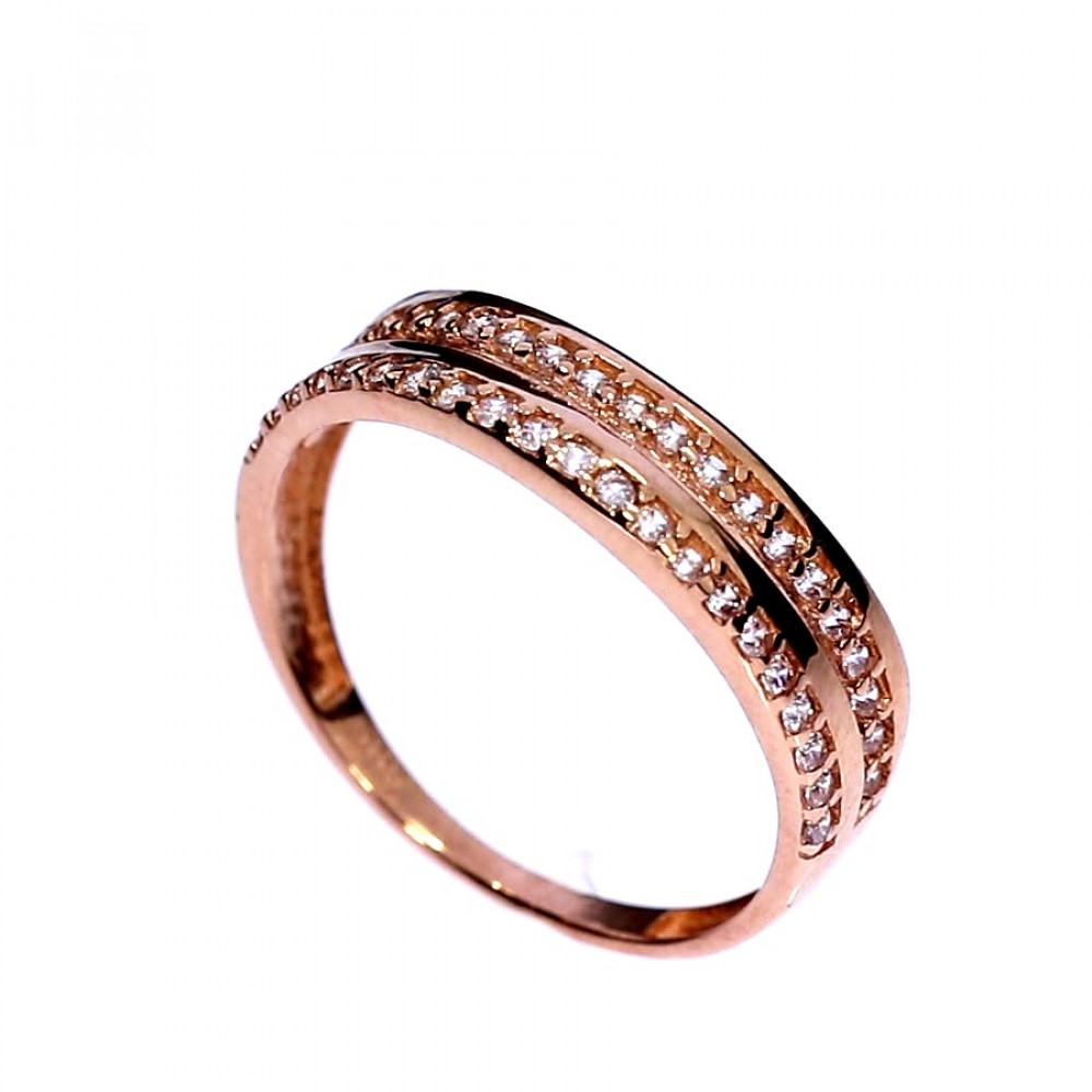 Kuldnesõrmus tsirkoonidega