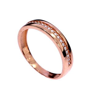 Auksinis žiedas su cirkoniu