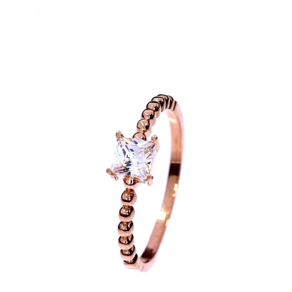 Auksinis žiedas su cirkoniu