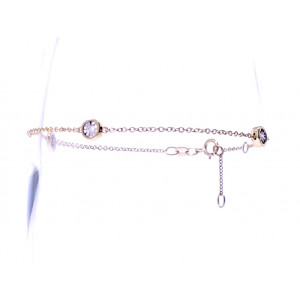 Золотой браслет с драгоценными камнями