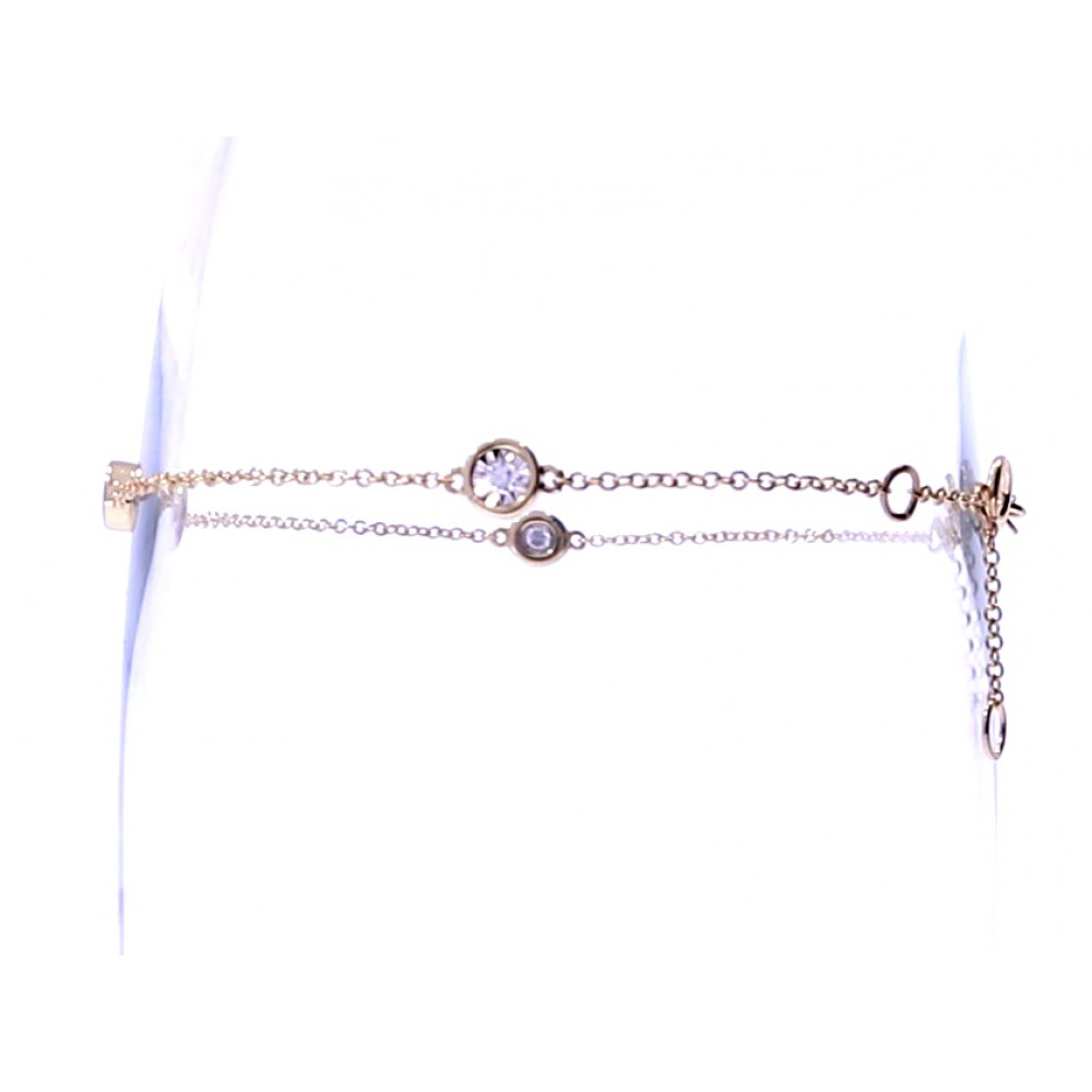 Золотой браслет с драгоценными камнями