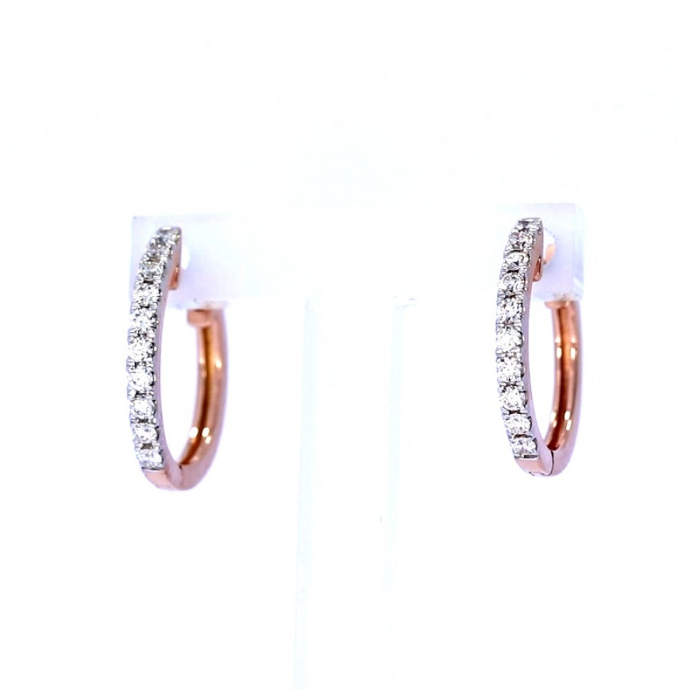 Auksiniai auskarai su briliantais