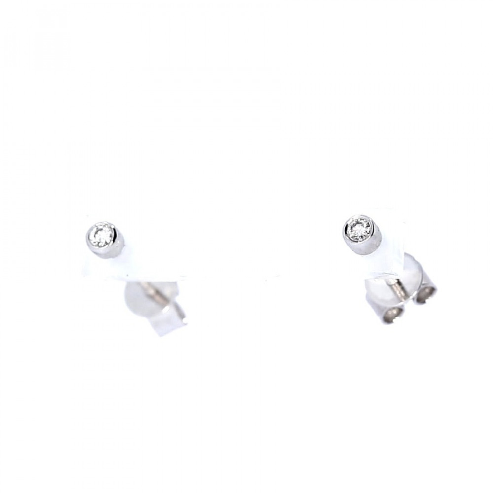 Auksiniai auskarai su briliantais