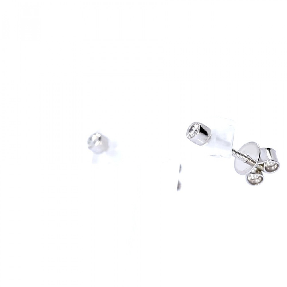 Auksiniai auskarai su briliantais