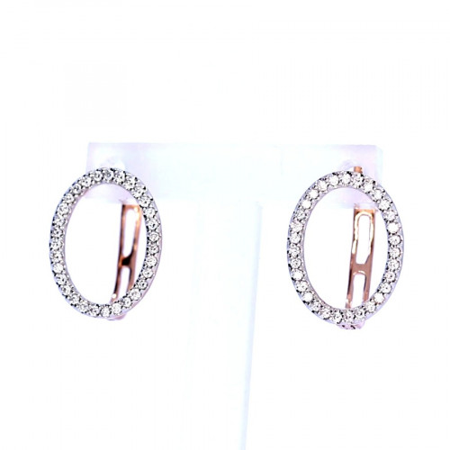 Золотый серьги с бриллиантом