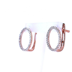 Золотый серьги с бриллиантом