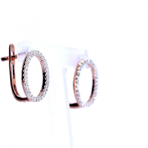 Золотый серьги с бриллиантом