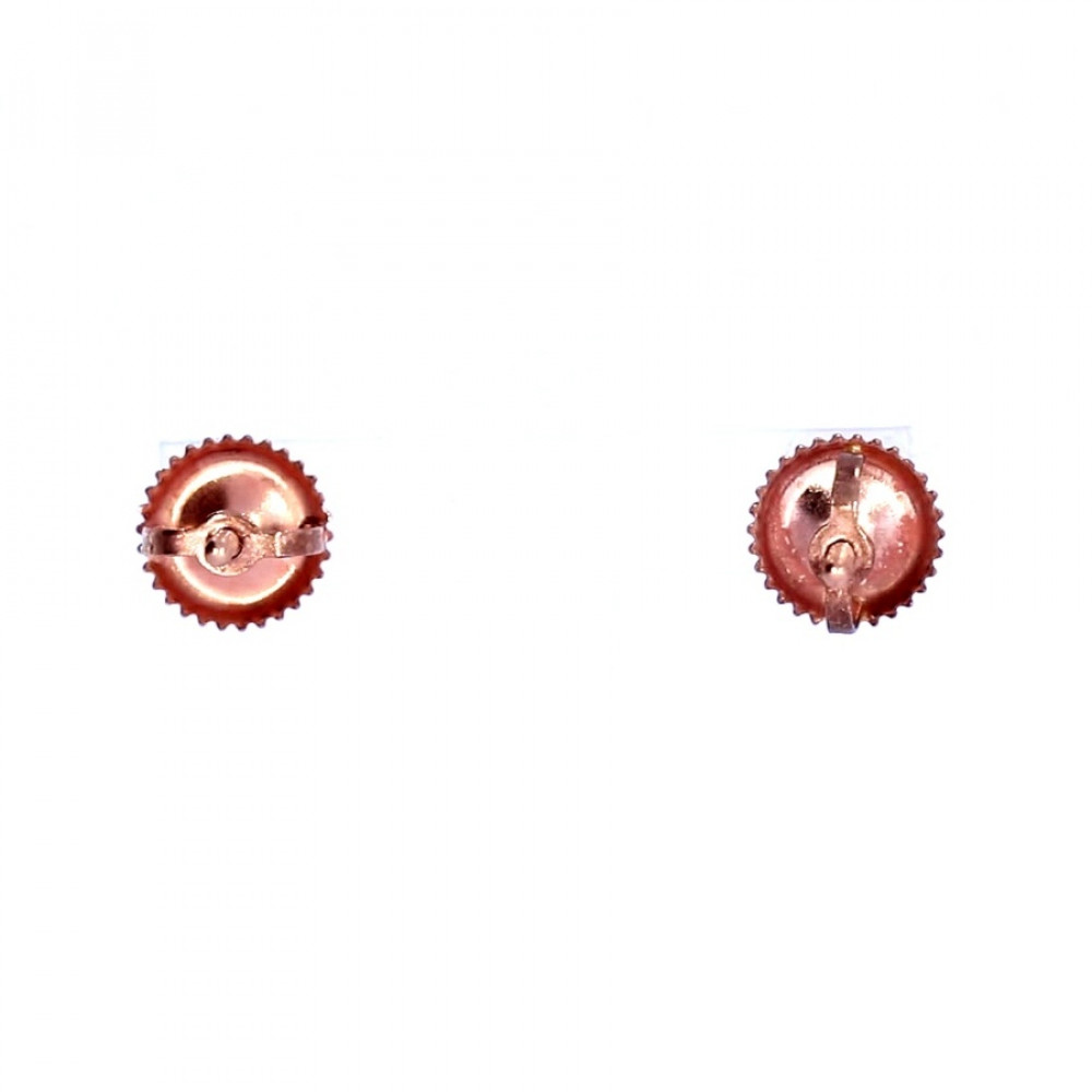 Gold earrings with diamonds