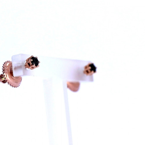 Vääriskividega kuldsed kõrvarõngad