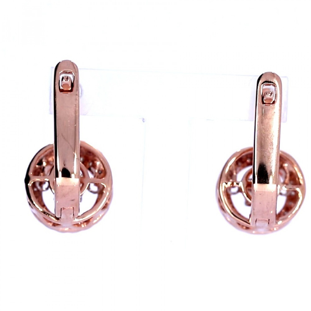 Auksiniai auskarai su brangakmeniais