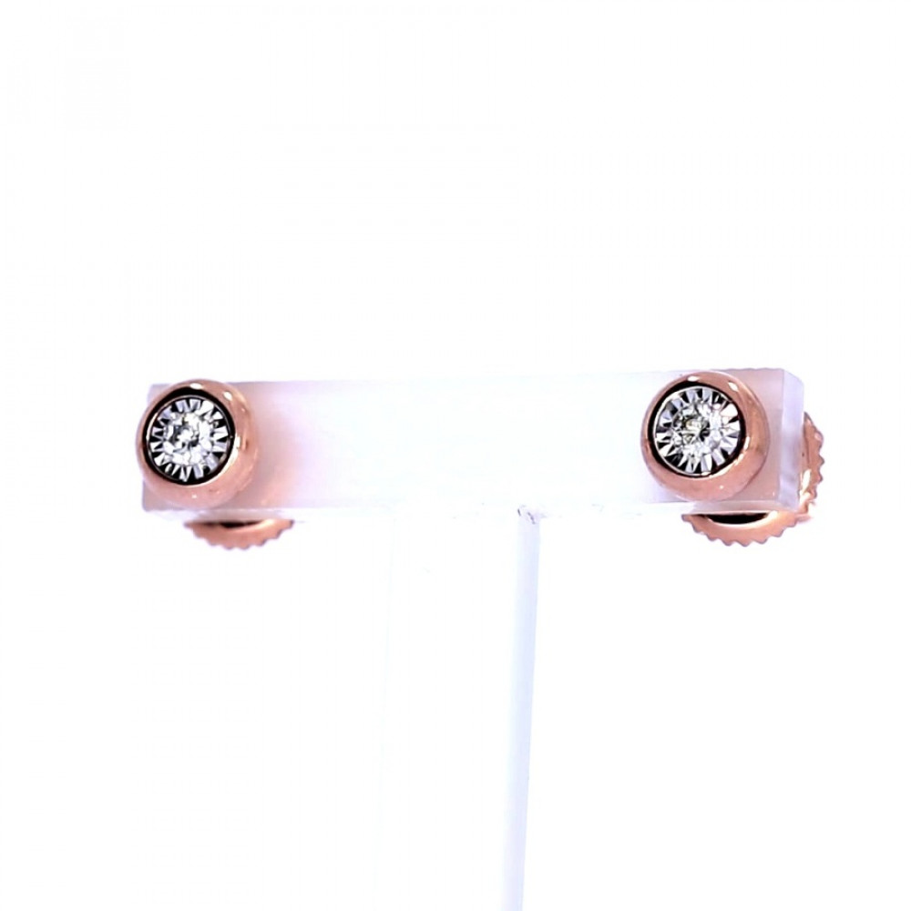 Auksiniai auskarai su brangakmeniais