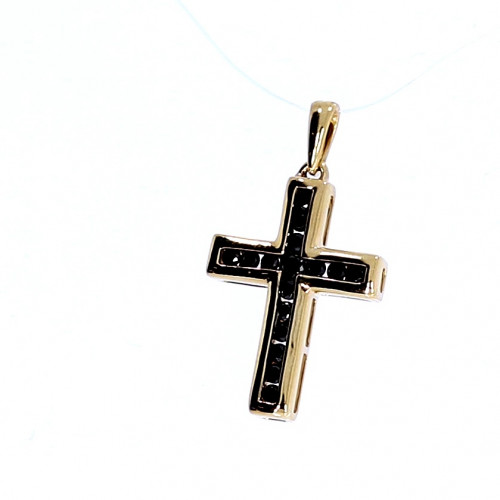 Golden pendant with precious stones