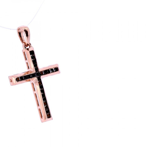 Golden pendant with precious stones 